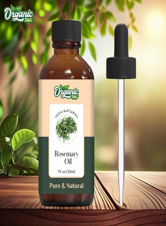 ORGANIC ZING زيت إكليل الجبل العضوي النقي والطبيعي من أورجانيك زينج للعناية بالبشرة والوجه والشعر، والعلاج العطري، والاستخدام في أجهزة التبخير، وبلسم الشعر - 30 مل - Image 3