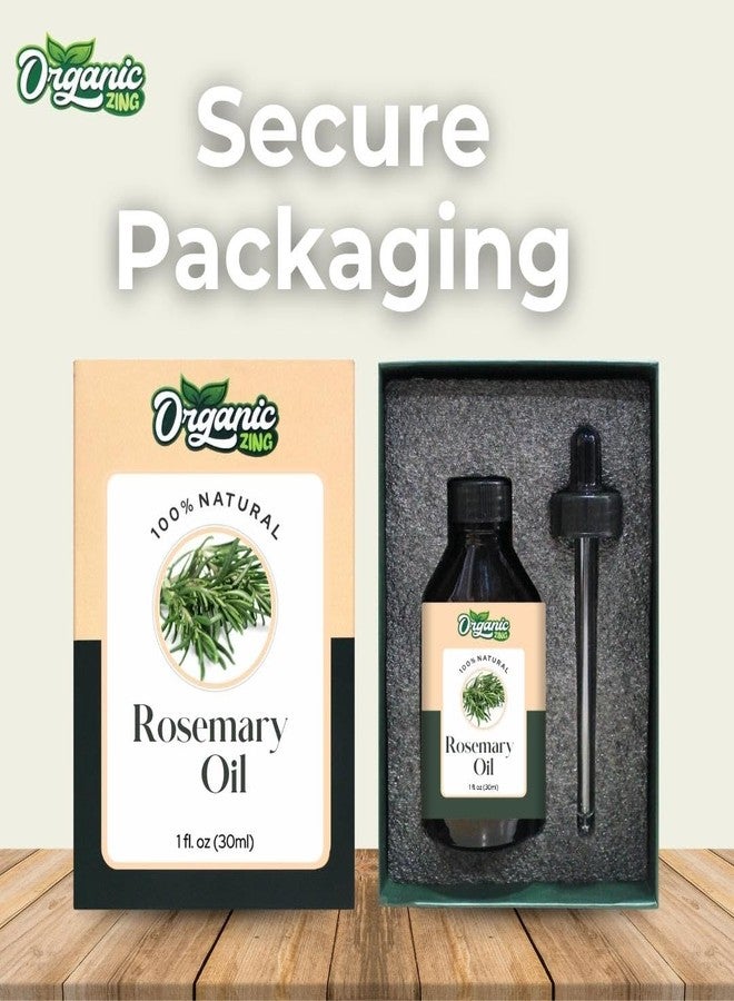 ORGANIC ZING زيت إكليل الجبل العضوي النقي والطبيعي من أورجانيك زينج للعناية بالبشرة والوجه والشعر، والعلاج العطري، والاستخدام في أجهزة التبخير، وبلسم الشعر - 30 مل - Image 4