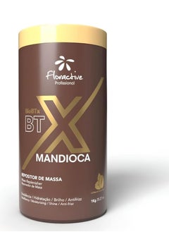 Floractive Floractive Bio BTX Mandioca Anti-Frizz Hair Mask 1kg – Deep Repair & Shine Restoration  - Image 1