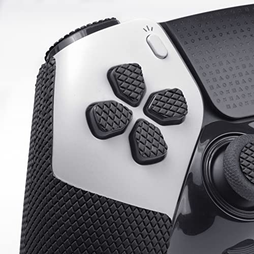 TALONGAMES Controller Grips Compatible with PlayStation 5 DualSense Edge, Anti-Slip, Sweat-Absorbent, Textured Skin kit, for PS5 Controllers Handle Grips, Buttons, Triggers, D-pad (Classic - Black) - Image 4