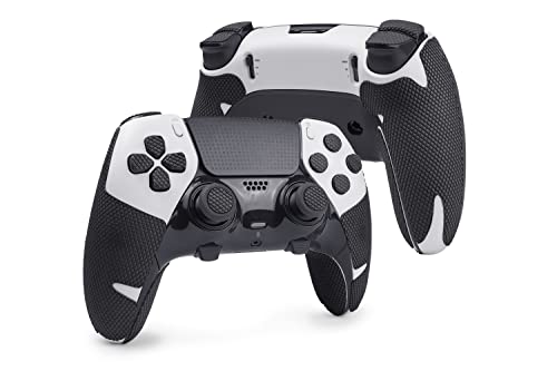 TALONGAMES Controller Grips Compatible with PlayStation 5 DualSense Edge, Anti-Slip, Sweat-Absorbent, Textured Skin kit, for PS5 Controllers Handle Grips, Buttons, Triggers, D-pad (Classic - Black) - Image 2