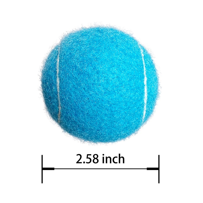 Hpwfhplf Tennis Balls  12 Packs Practice Tennis Balls For Beginner  Training Playing Tennis Balls For Dogs  Come With Mesh Carry Bag (Blue) - Image 2