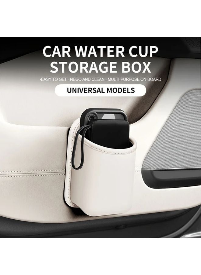 Black Car Cup Holder Organizer Multi Functional Storage Box No Tools Needed - Image 5