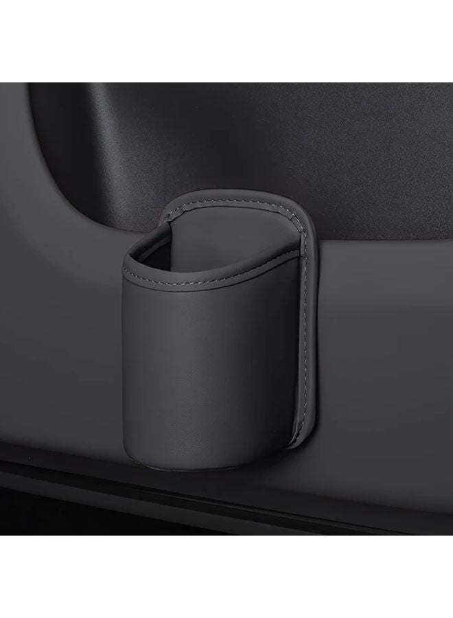 Black Car Cup Holder Organizer Multi Functional Storage Box No Tools Needed - Image 1