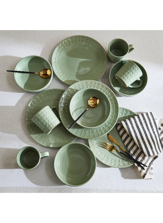 Home Box Eleganza Ebony 12-Piece Dinner Set - Serves 4  - Image 1