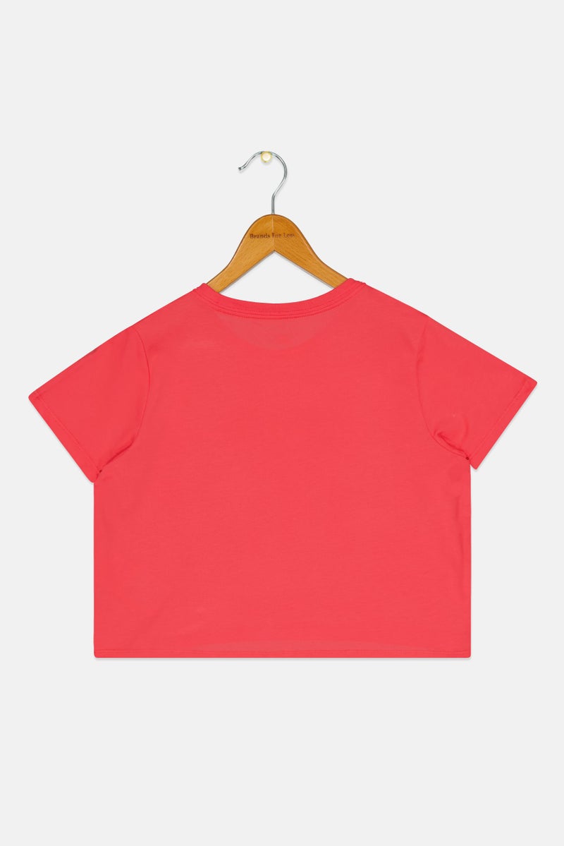 Nike ملابس رياضية للبنات للأطفال تي شيرت قصير الأكمام في الهواء الطلق، وردي - Image 2