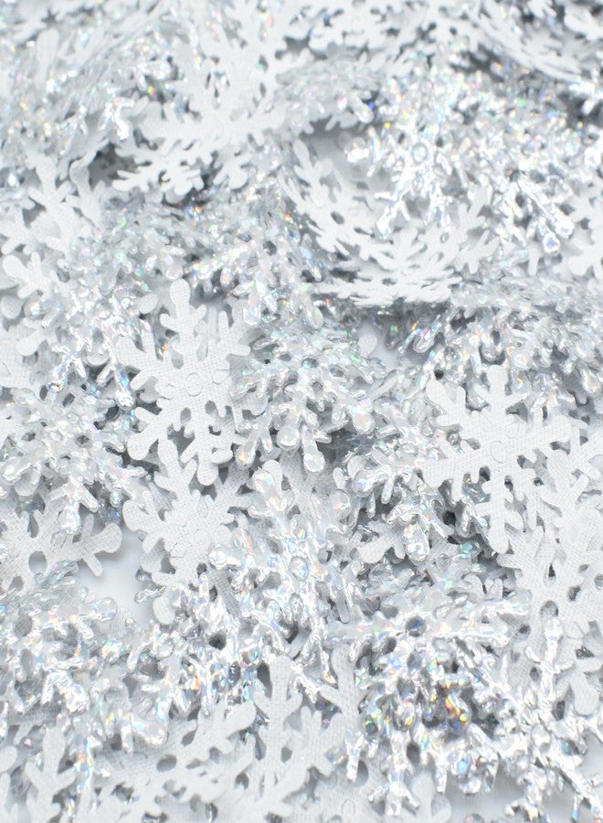 catin Snowflakes Confetti for Winter Wonderland Decorations Silver Snowflake Confetti for Tables Small Snowflakes Embellishments for DIY Crafts,600 Pcs - Image 4