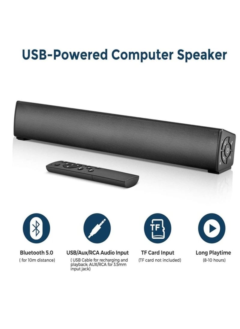 General - Computer Stereo, Computer Speakers 5.0 Speaker Powerful 3D Surround Soundbar TV Computer Speakers Stereo Portable Bookshelf Column Loudspeaker - Image 1