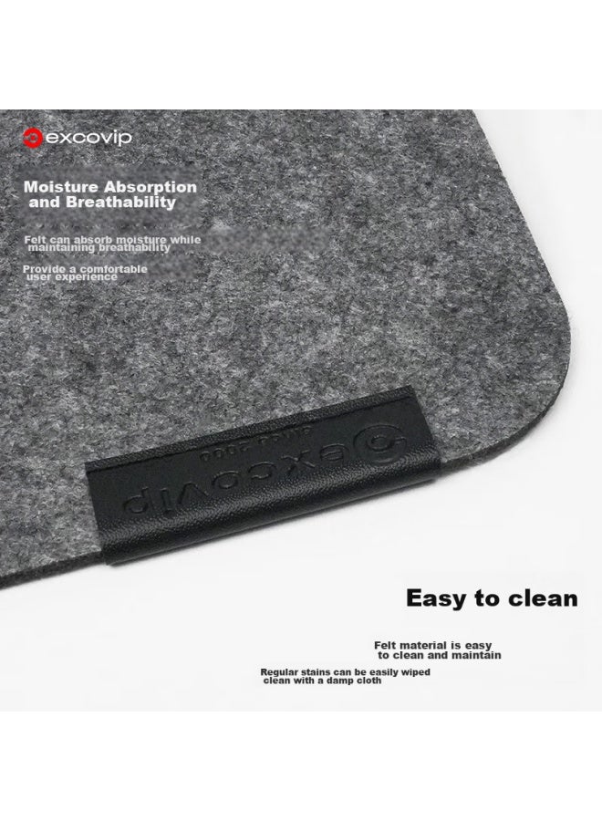 Exco Mouse Pad, Felt Desk Mat, Extra Large 1000*500mm, Computer Desk, Office, Gaming, Keyboard Pad, Wear-resistant, Non-slip, Rubber Bottom, Thickened, Wool Needle, Desk Mat, Dark Gray 0248 - Image 2