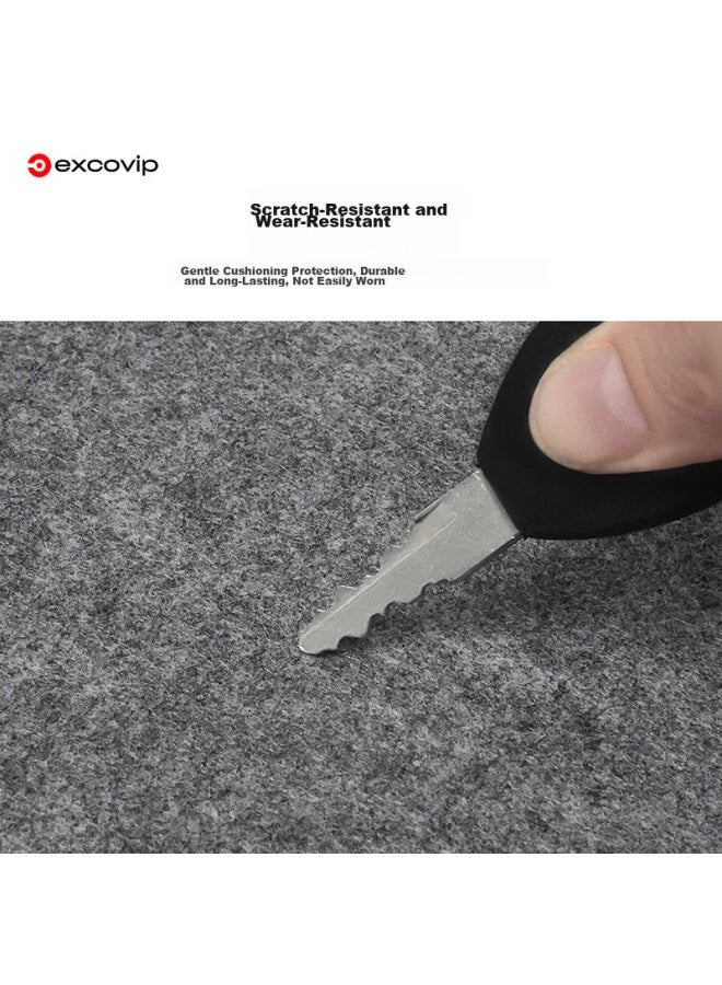 Exco Mouse Pad, Felt Desk Mat, Extra Large 1000*500mm, Computer Desk, Office, Gaming, Keyboard Pad, Wear-resistant, Non-slip, Rubber Bottom, Thickened, Wool Needle, Desk Mat, Dark Gray 0248 - Image 1