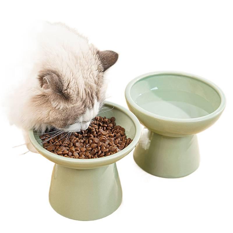 Floor Mat Use Feeding and Water Easy Clean Raised Cat Bowl Home Use Feeding Bowl Pet Feeding Accessory for Cats - Image 2