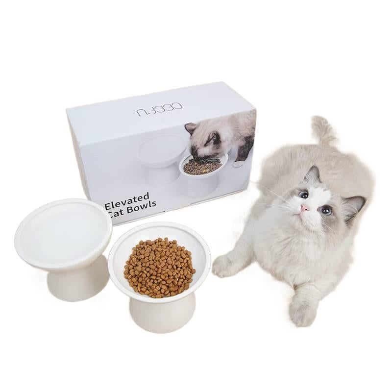 Floor Mat Use Feeding and Water Easy Clean Raised Cat Bowl Home Use Feeding Bowl Pet Feeding Accessory for Cats - Image 4