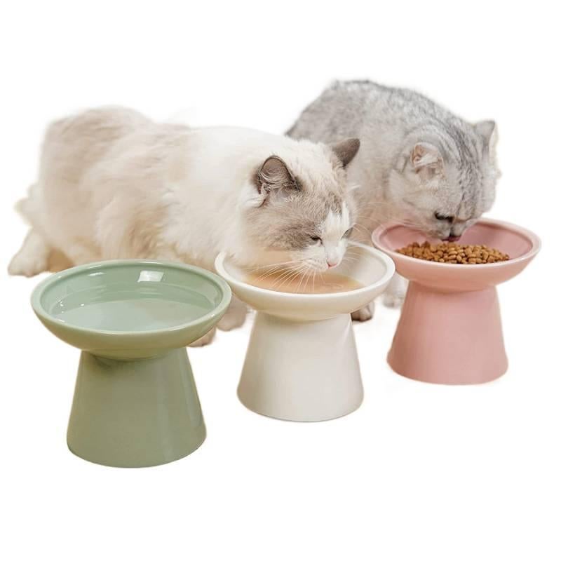 Floor Mat Use Feeding and Water Easy Clean Raised Cat Bowl Home Use Feeding Bowl Pet Feeding Accessory for Cats - Image 3