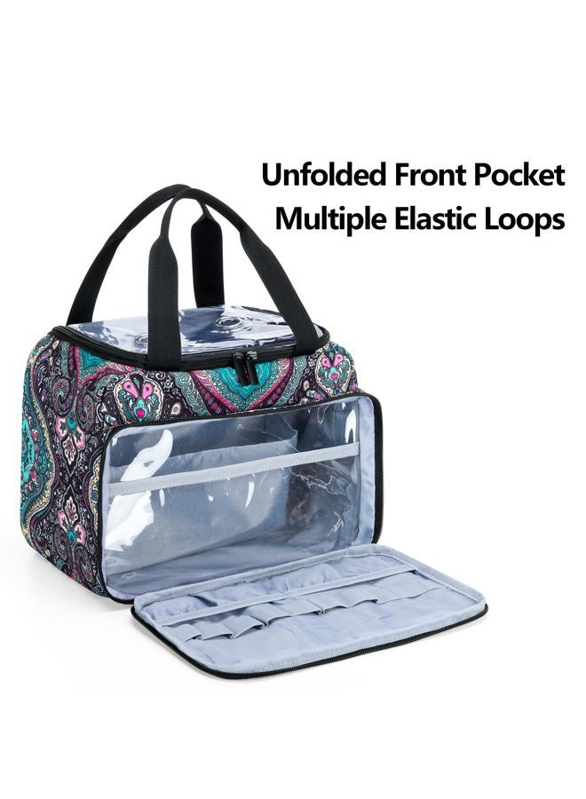LoDrid Small Yarn Storage Bag with 2 Grommets, Portable Knitting Tote for Knitting Kit & Crochet Accessories, Yarn Project Organizer for Knitting Supplies Set for Adults & Kids, Totem (Bag Only) - Image 4