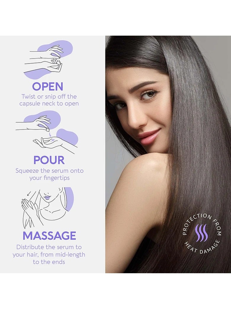 EELHOE Hair Styling Oil, Moisturizing Keratin Treatment Serum With Argan, Nourishing Anti Hair Loss Hair Vitamin Capsule, Hair Essential Oil Essence For Frizzy, Dry And Damaged Hair - Image 3