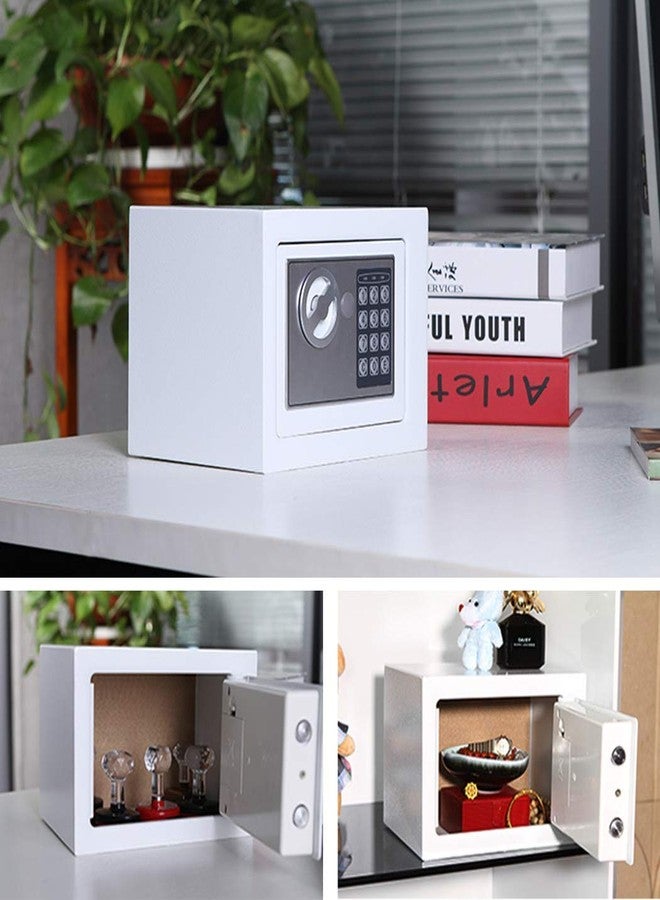 ستوك خزنة إلكترونية صغيرة من SToK (ST-ES1723-W) - خزانة آمنة للمنزل والمكتب | الحجم: 23×17×17 سم | حافظ على مقتنياتك الثمينة آمنة! - أبيض (ضمان لمدة عام واحد خارج الموقع) - Image 5