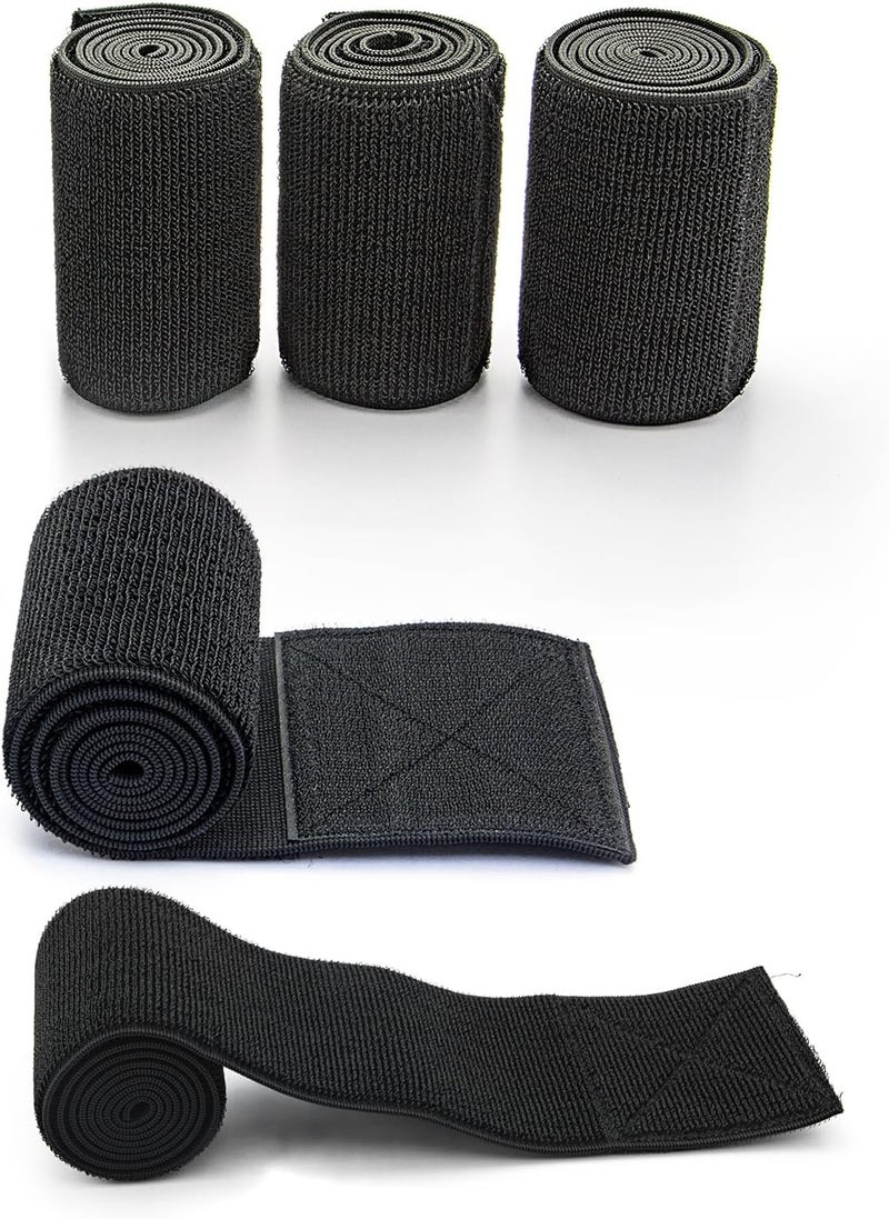 Elitzia Belt For Pads Body Straps Elastic Bandage Bands Wraps For Slimming Beauty Machine Spare Parts 4.93Inch Wide 5 Pieces Per Set For Body Shape Machine Elitzia ETMW919W (5 Straps)