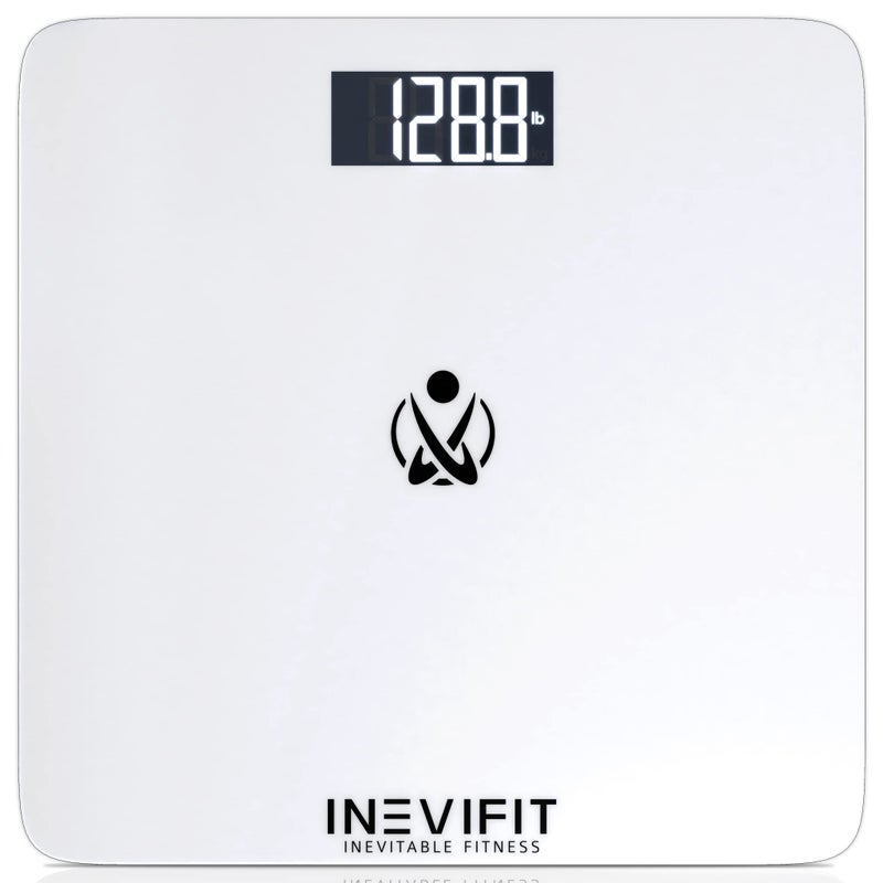 INEVIFIT Bathroom Scale Highly Accurate Digital Bathroom Body Scale Measures Weight up to 400 lbs Includes Batteries