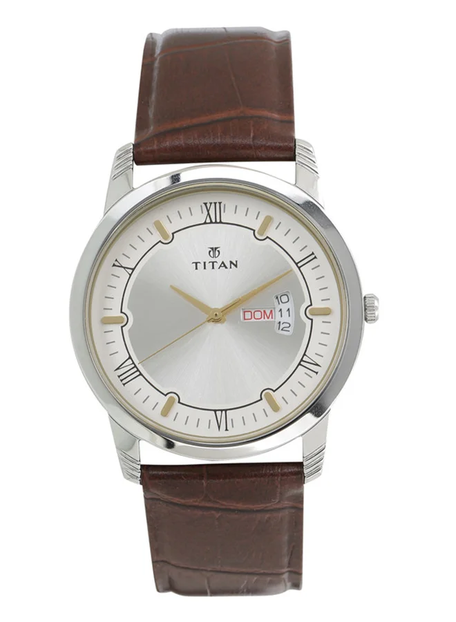تيتان Leather Analog Wrist Watch 1774SL01