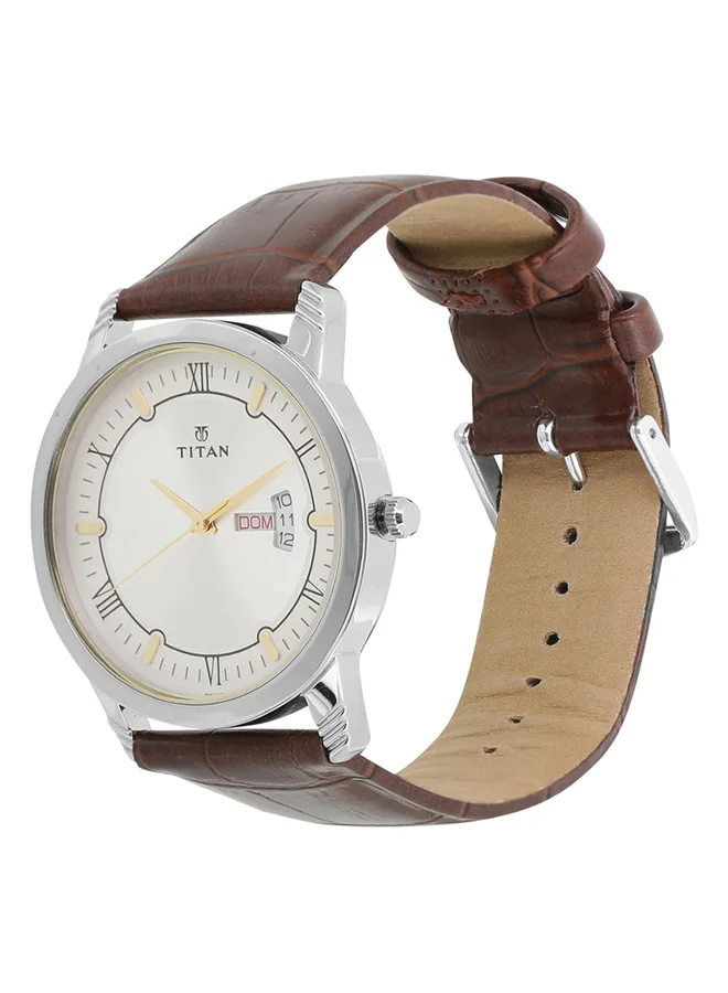 تيتان Leather Analog Wrist Watch 1774SL01