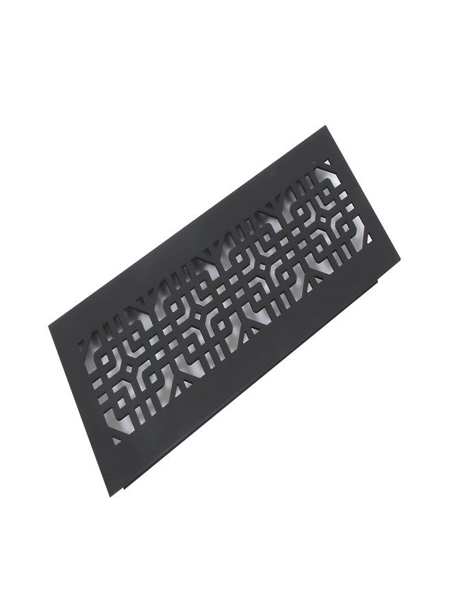 Nixnine Aluminium Kitchen Ventilation Jali/Ventilator Grill & Air Ventilation, Black Finish, 10.2x25.4x0.2cm (4x10 Inch), Pack of 3, for Home, Kitchen, Office, Bathroom - Image 1