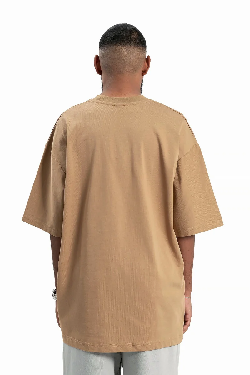 Wecre8 Men's Brown Mood T-shirt By WECRE8