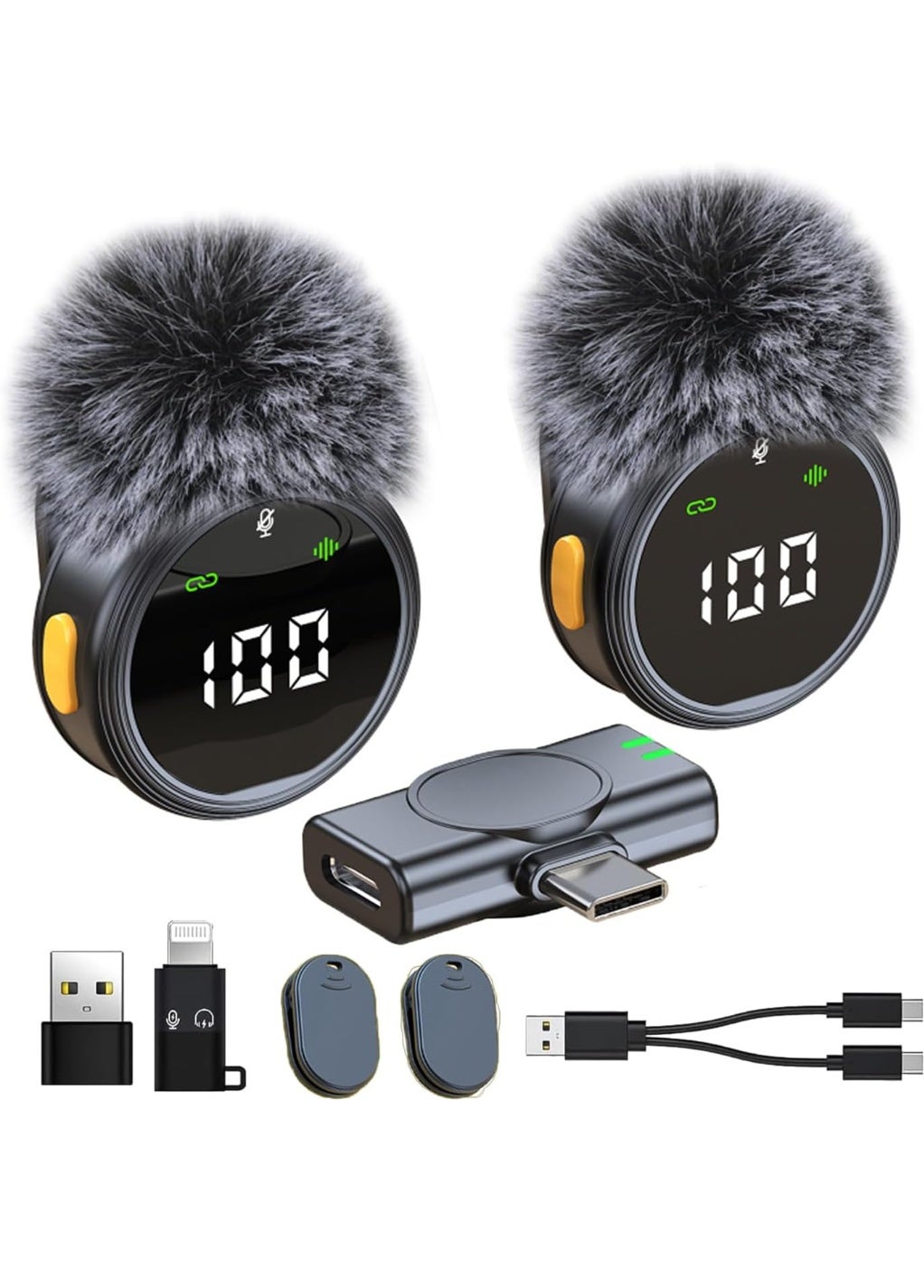 إنسجام INSIJAM Wireless Lavalier Microphone For iPhone Android