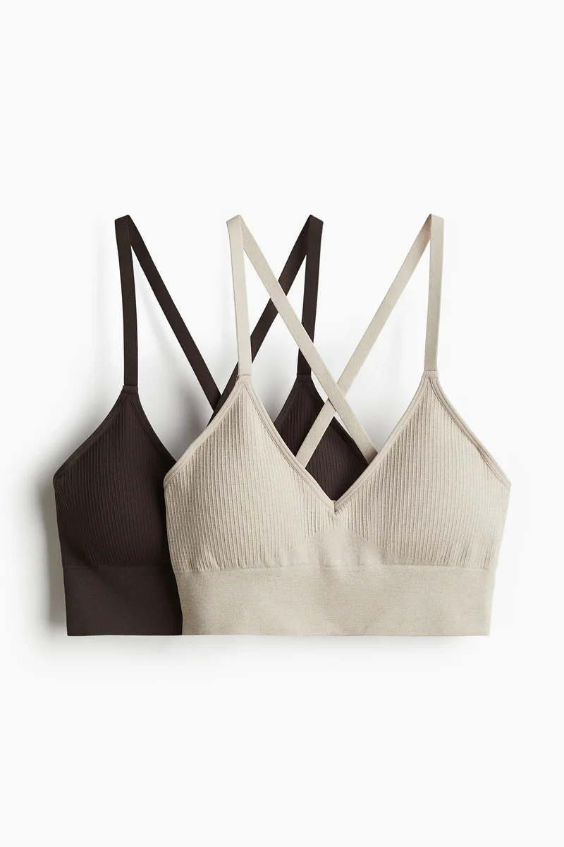 H&M 2-pack DryMove™ Medium Support Sports bras
