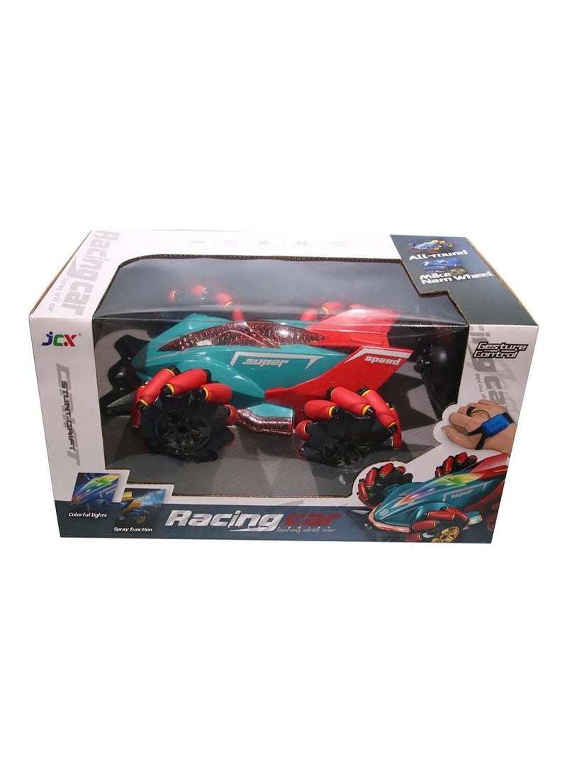 2.4G Racing R/C Car  With 3.7V Lithium Rechargeable Battery Multicolour  - Image 2