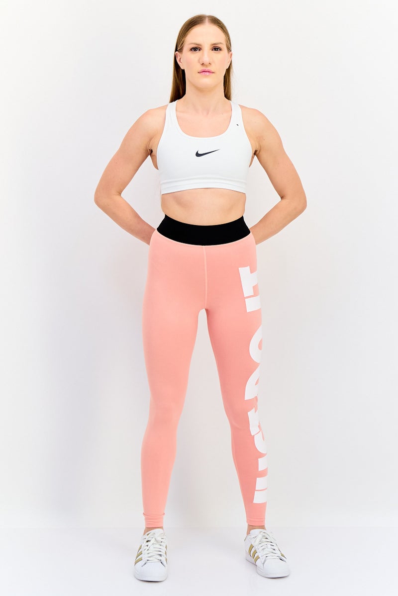 Nike Women Tight Fit Training Leggings, Pink - Image 3