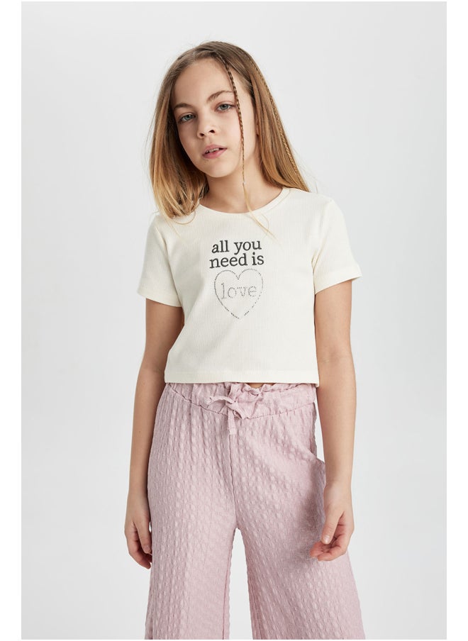 DeFacto Girl Cropped Fit Knitted Set - 2 Pack  - Image 2