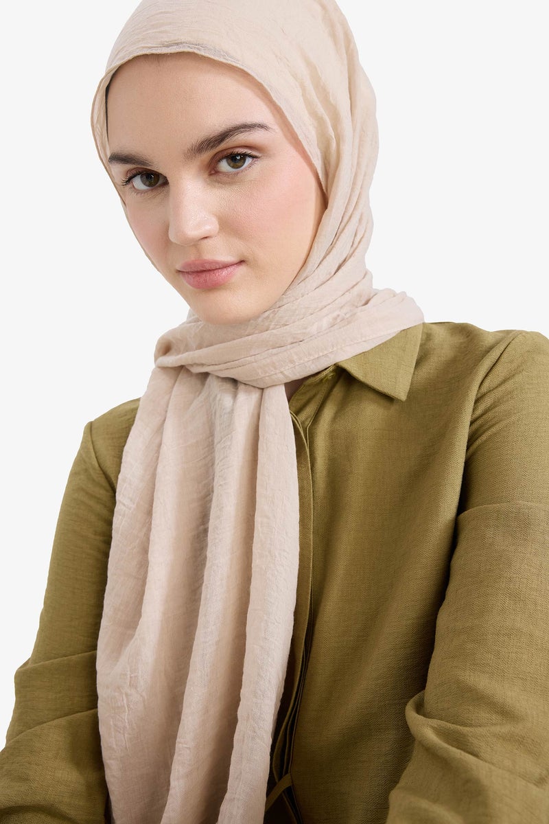 DeFacto Beige Woman Beige Scarfs Casual - Image 1