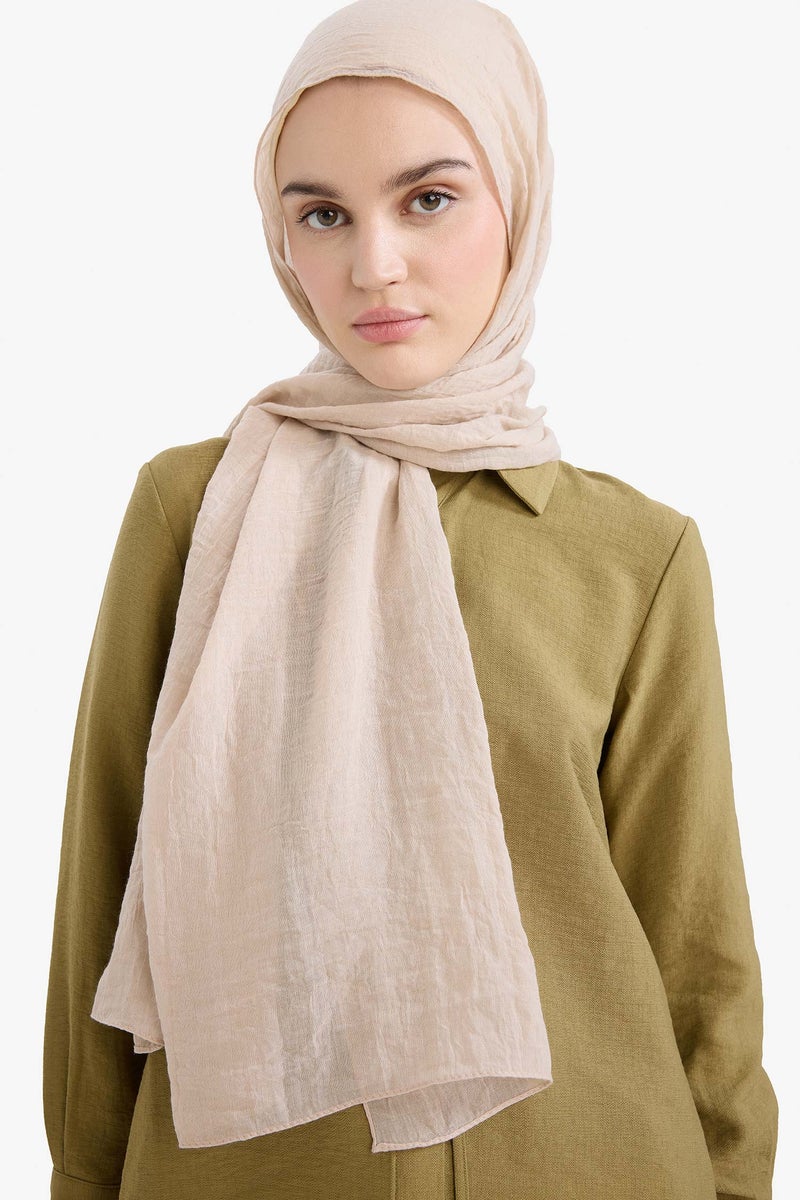 DeFacto Beige Woman Beige Scarfs Casual - Image 4