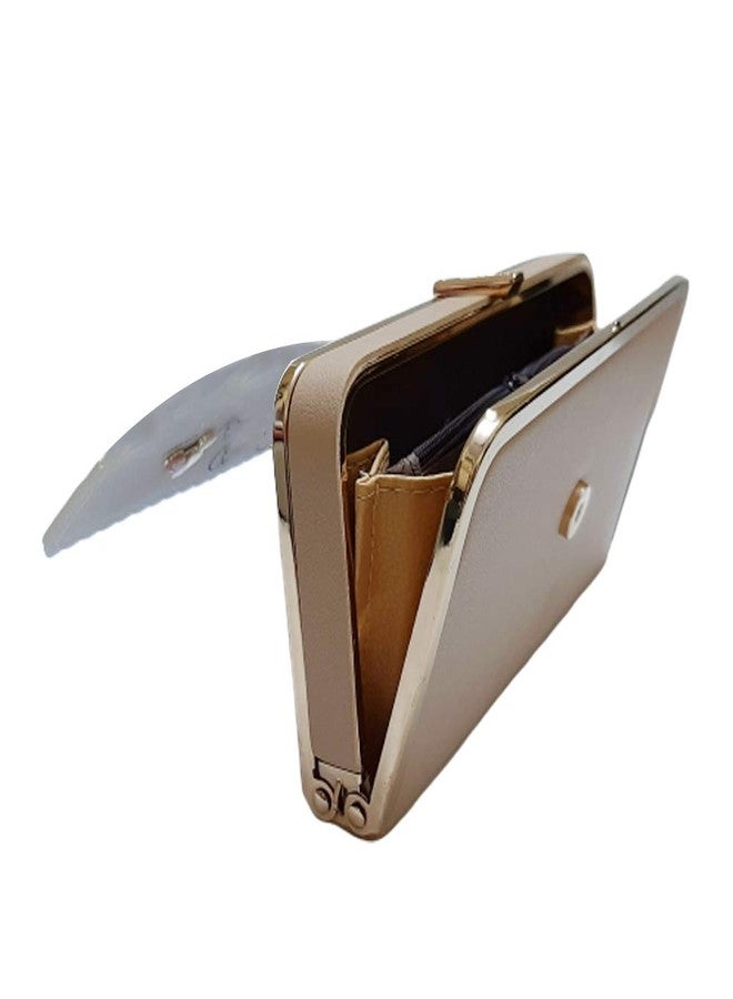 V4U Royal Girl's Pu Leather Wallets and Clutches (Brown) - Image 3