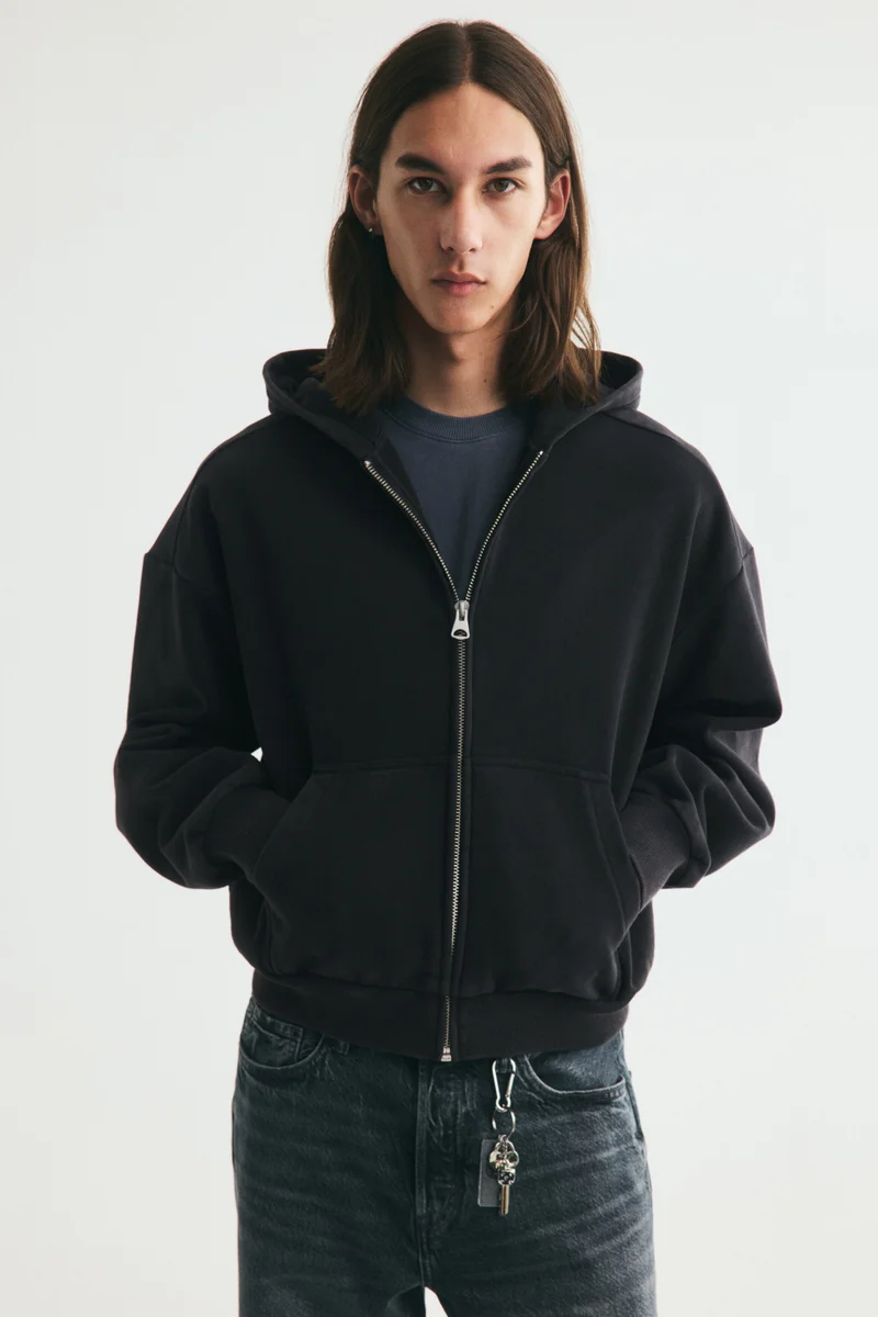 Oversized Fit Zip-through hoodie
