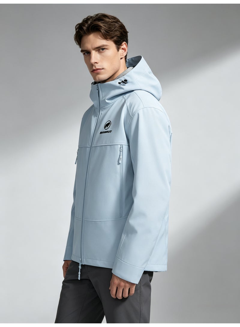 Mammut men's and women's hooded windproof and waterproof jacket - Image 4