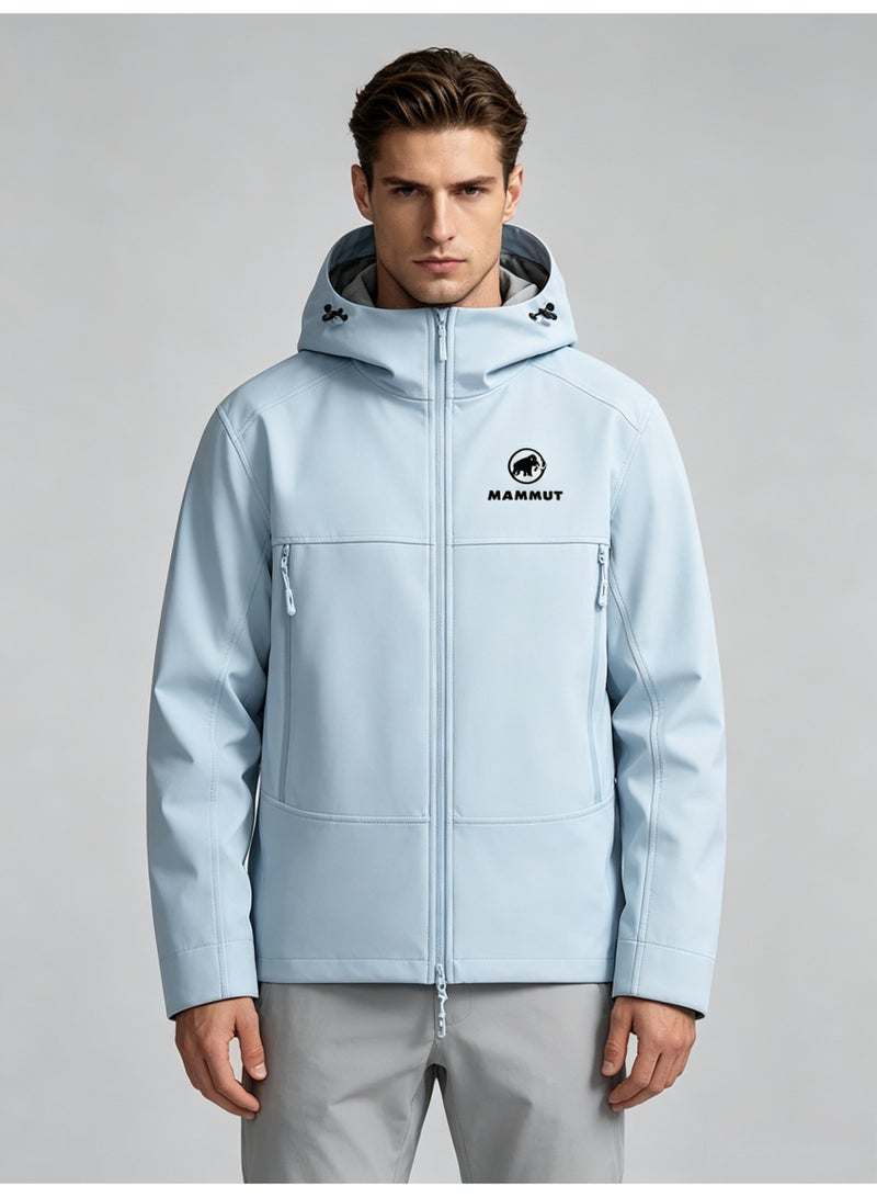 Mammut men's and women's hooded windproof and waterproof jacket - Image 1