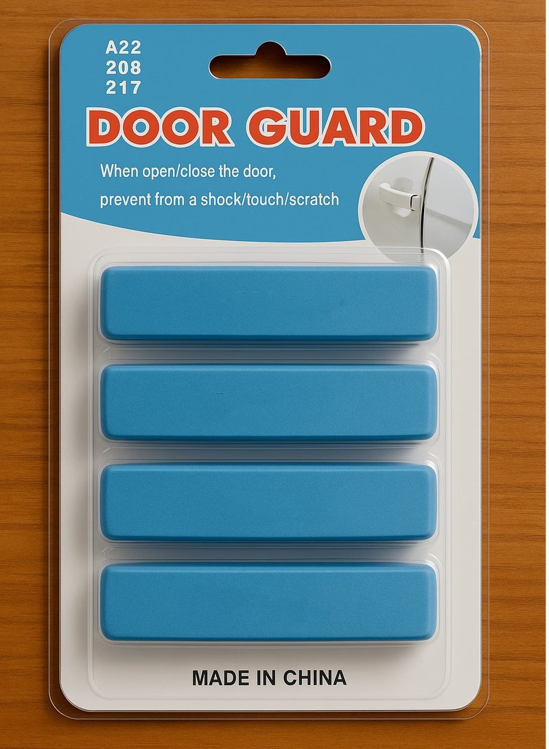 Car Door Guard Set – 4PCS Shock & Scratch Protection Pads – Blue