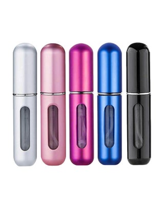 Perfume Atomiser Refillable 5 Piece Travel Bottle Mini