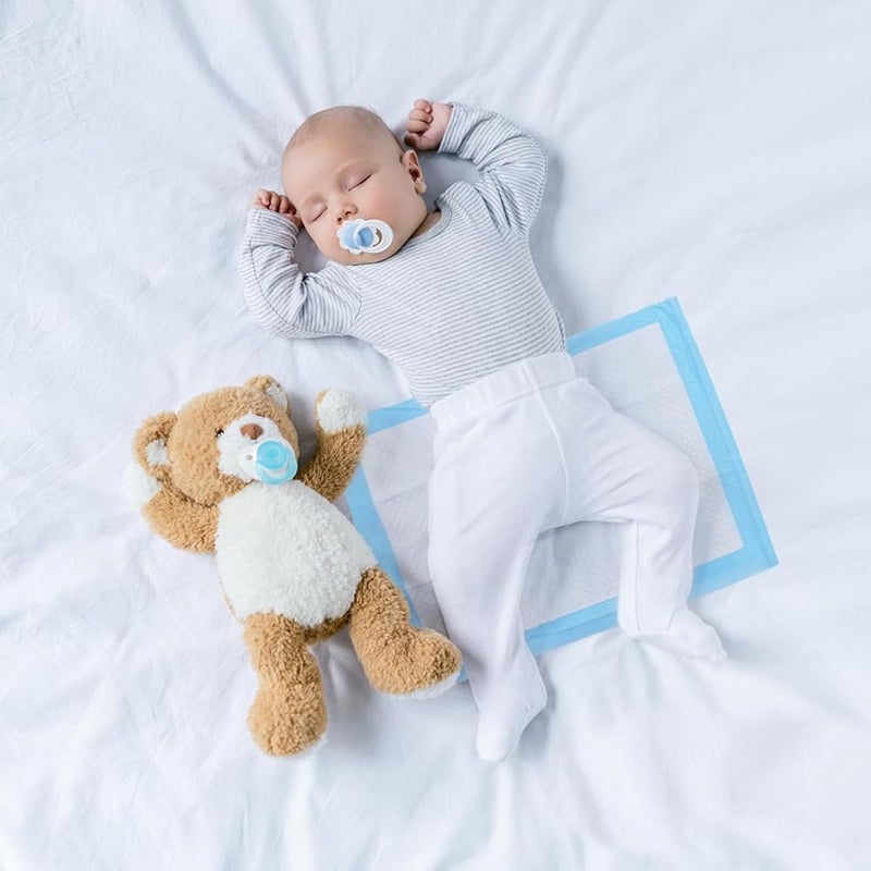 SFGJLJ 20/40/50/100Pcs Disposable Changing Pad Underpad Bed Protector Mat, Soft Non-Woven Fabric, Leak-Proof，Provide Sizes Suitable for Babies Aged 0-18 Months (50, 45*60cm) - Image 4