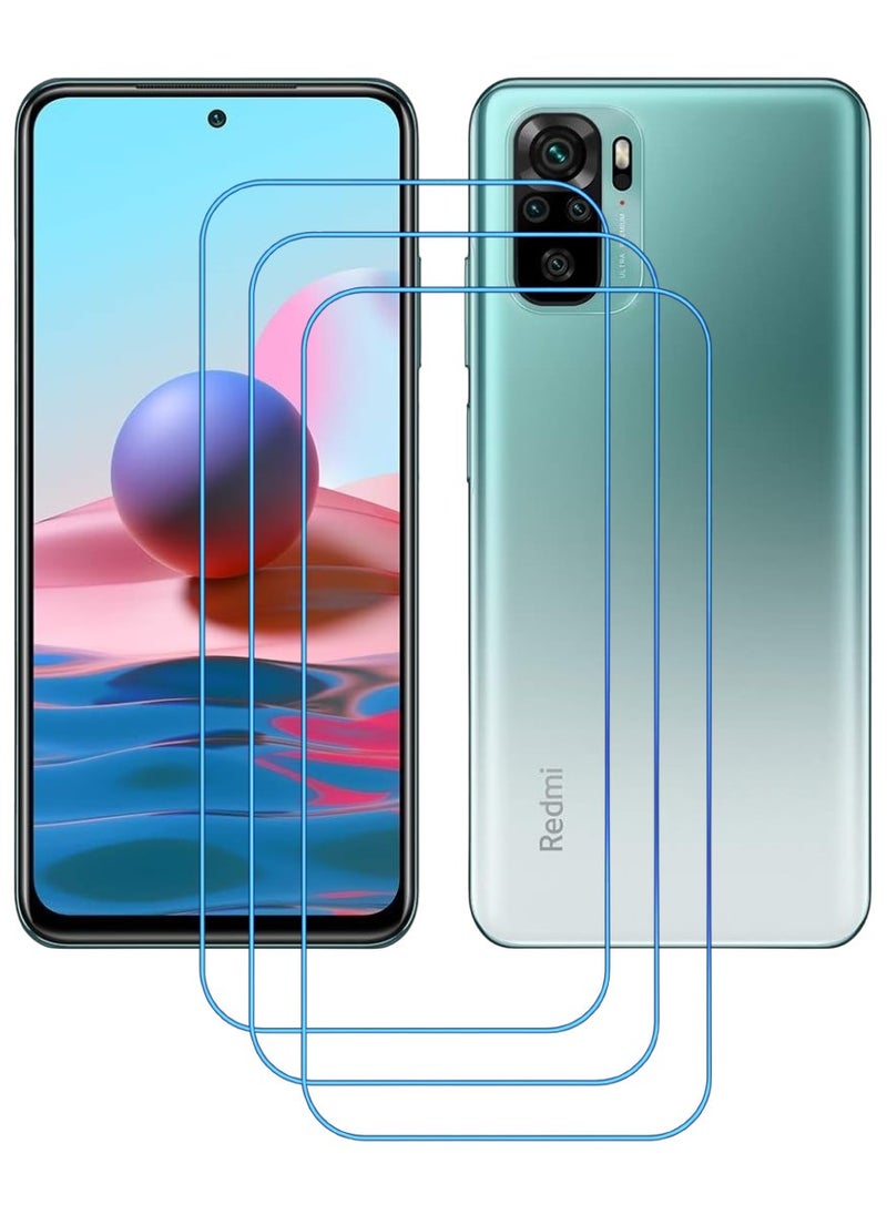 ACLIX 3 Pieces Antistatic ESD Dustproof Premium Quality High Definition Clear Tempered Glass Screen Protector Designed For Xiaomi Redmi Note 10 - Image 1