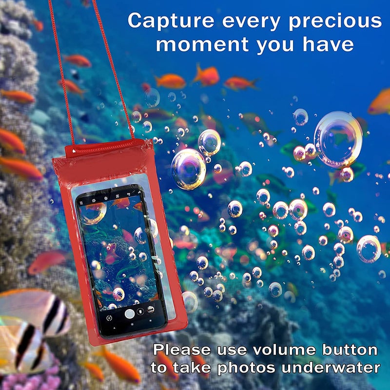 BELOXY Waterproof Sealed Mobile Pouch PVC Transparent Rain Protection Mobile Cover 7 inch Phone (5) (Pack of 4) - Image 5