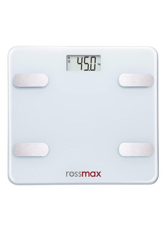 Rossmax Rossmax WF262BT Swiss Design Smart Body Fat Monitor Scale - Bluetooth Digital BMI Weight Scale with Body Fat Analyzer & Composition Monitor - App-Enabled Body Weight Scale  - Image 1