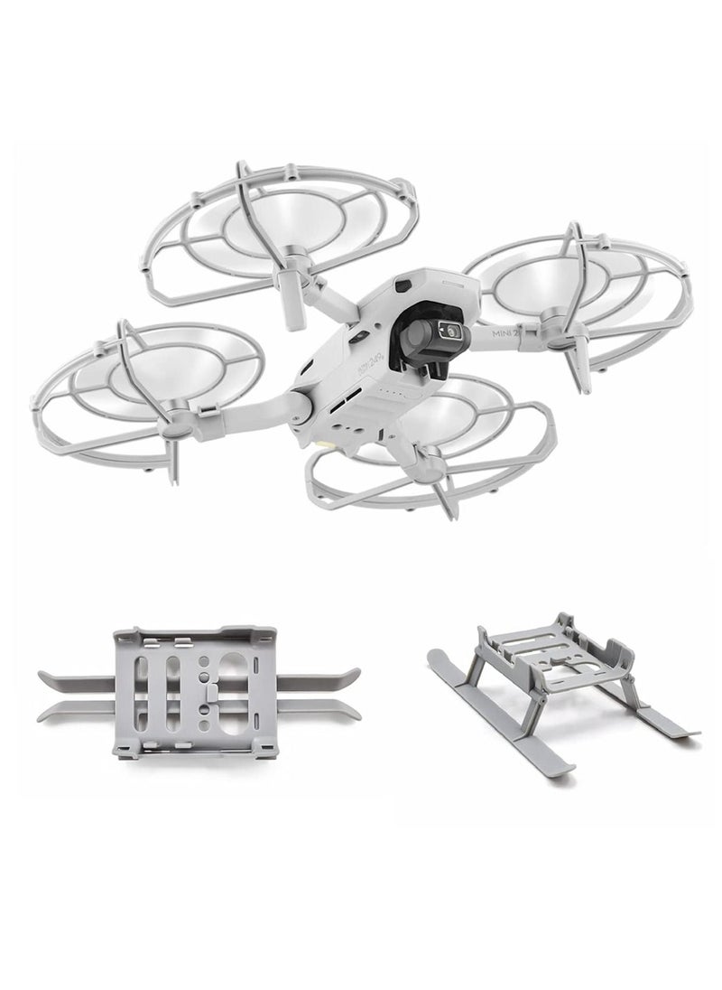 سيوسي واقيات المروحة وأرجل تمديد معدات الهبوط القابلة للطي لـ DJI Mavic Mini 2 / SE، ملحقات الطائرة بدون طيار المتوافقة مع DJI Mini 2، لـ DJI Mini SE، لملحقات غطاء الطائرة بدون طيار Mavic Mini  - Image 1