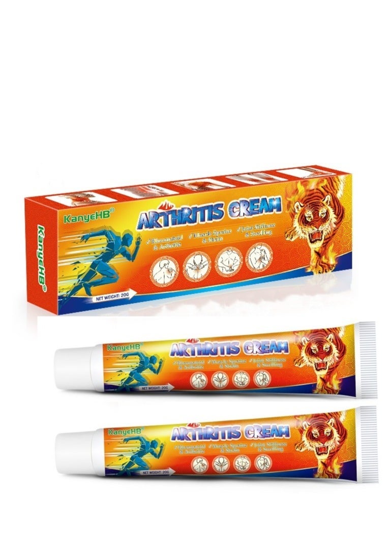 KanyeHB Extra Strength Joint Relief Cream, Turmeric Cream, Deep Penetrating and Fast Acting Topical Liniment for Muscle, Back, Arthritis and Joint Pain, Knee Relief Cream, Back Massage Cream(2Pcs) - Image 1