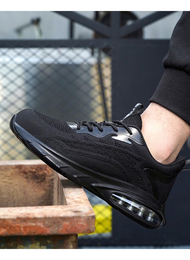 NIBEMINENT Security Work Sneakers For Men Women Air Cushion Work Safety Shoes Anti-smashing Anti-piercing Work Boots Steel Toe Shoes - Image 1