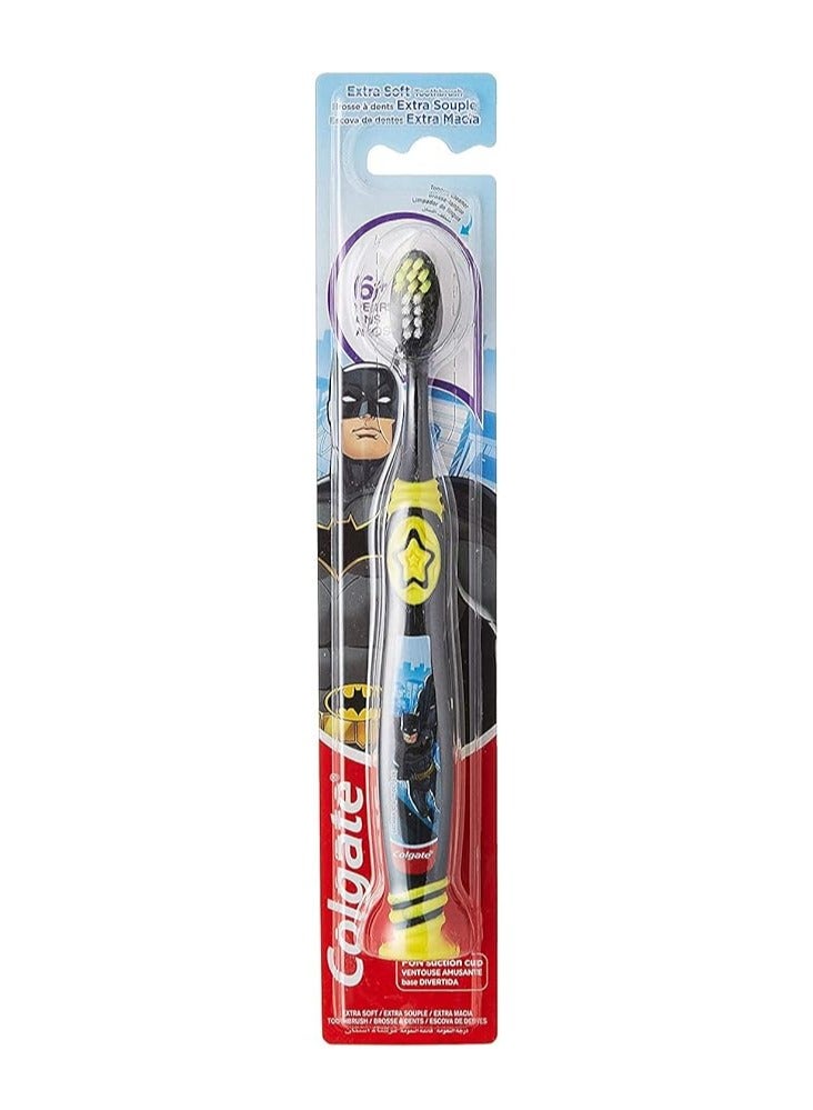 Colgate ToothBRush Kids Batman Barbie Extra Soft, Assorted Colors, 6 Years Plus - Image 1