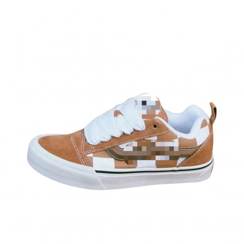Unisex Chunky Sneakers Casual Thick Sole Lace-Up Shoes Fashion Comfortable Breathable Street Style