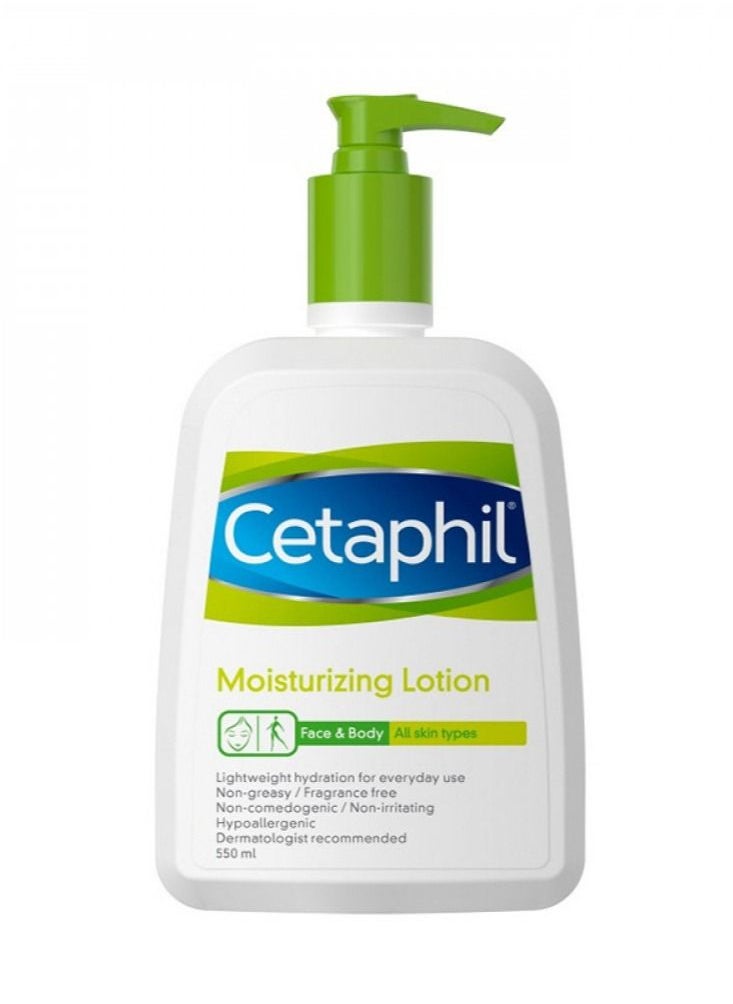 GALDERMA Cetaphil Moisturizing Lotion for Face and Body 550ml 