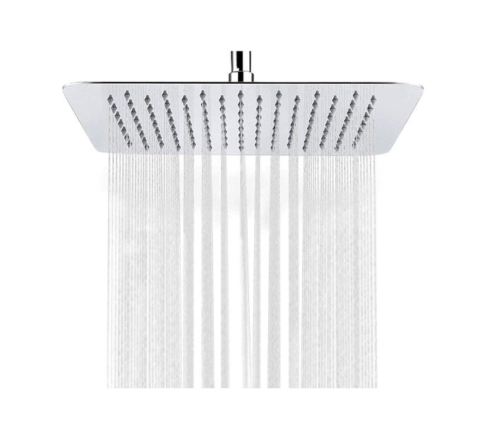 RAIN SPRAY STAINLESS STEEL 304 ULTRA SLIM SHOWER 8 X 8 INCH WITHOUT ROD